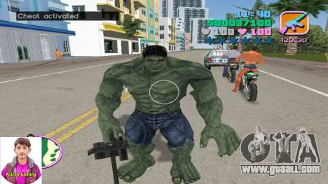 Hulk Bodyguard for GTA Vice City