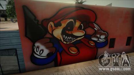 Mural Super Horror Mario for GTA San Andreas