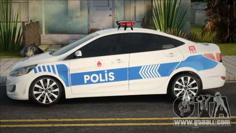 Hyundai Accent Blue Polis Ekip Araçı for GTA San Andreas