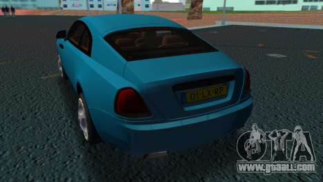 Rolls Royce Black Badge Wraith for GTA Vice City