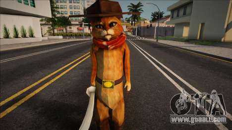 Puss In Boots o el gato con botas versión vaquer for GTA San Andreas