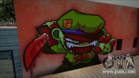 Mural Fliqpy Bloody for GTA San Andreas