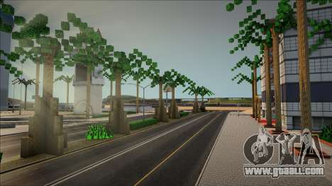 Minecraft Trees Mod for GTA San Andreas