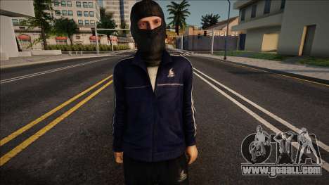 Robber in a balaclava for GTA San Andreas