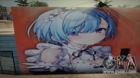 Mural Rem Rezero for GTA San Andreas