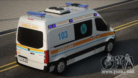 Mercedes Sprinter Azerbaycan Ambulansı Modu for GTA San Andreas