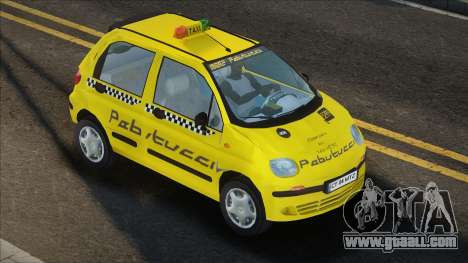 Daewoo Matiz Taxi Yellow for GTA San Andreas