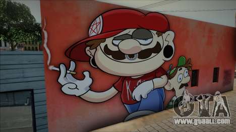 Mural Day Out Mario for GTA San Andreas