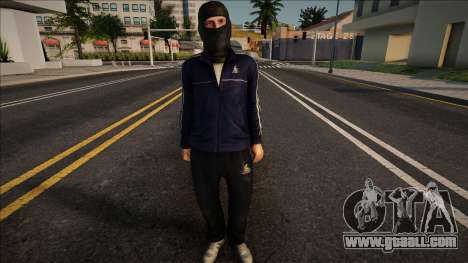 Robber in a balaclava for GTA San Andreas