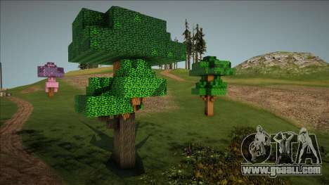 Minecraft Trees Mod for GTA San Andreas