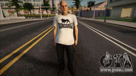 Fashionable man in a T-shirt for GTA San Andreas