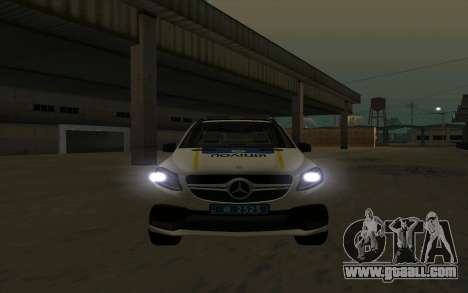 Mercedes-Benz GLE 63s NP Ukraine for GTA San Andreas