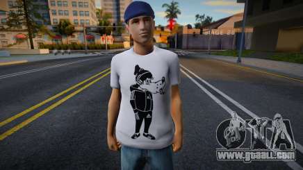 Gopnik in a T-shirt with a wolf Nu Pogodi for GTA San Andreas