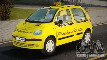 Daewoo Matiz Taxi Yellow for GTA San Andreas