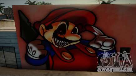 Mural Super Horror Mario for GTA San Andreas