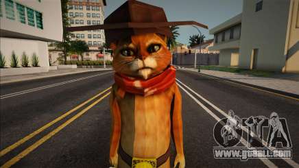 Puss In Boots o el gato con botas versión vaquer for GTA San Andreas