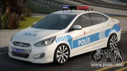 Hyundai Accent Blue Polis Ekip Araçı for GTA San Andreas