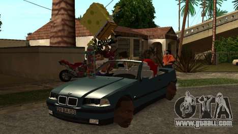 Funny Bmw E36 Cabrio for GTA San Andreas