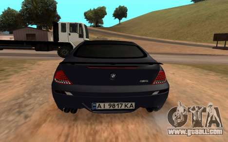 BMW M6 Coupe 2006 for GTA San Andreas