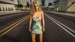 Flowers Girl Dress for GTA San Andreas