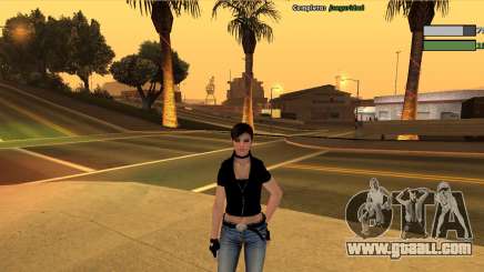 Claire Redfield Black for GTA San Andreas