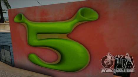 Shrek 5 Logo Mural for GTA San Andreas