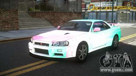 Nissan Skyline R34 GT-R XD-L S7 for GTA 4