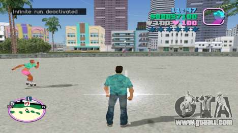 Infinite Run Cheat Code for GTA Vice City