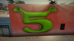 Shrek 5 Logo Mural for GTA San Andreas