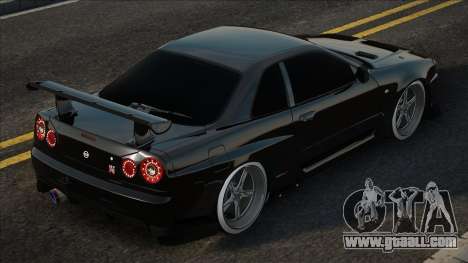 Nissan Skyline R34 Blek for GTA San Andreas